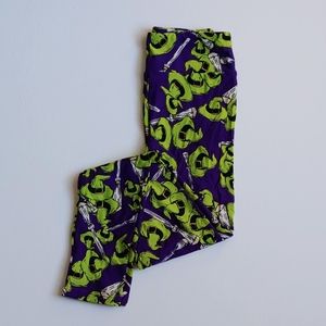 LuLaRoe Tween Halloween Leggings Broom & Witch Hat